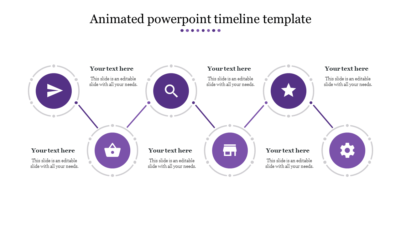 animated powerpoint timeline template-Purple